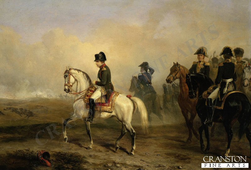 Emperor Napleon I and his staff on Horseback by Horace Vernet