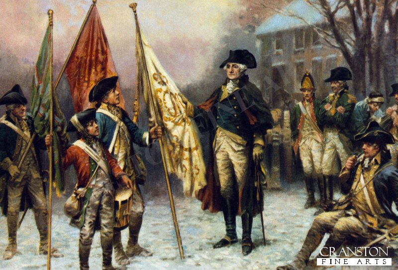 Washington Inspecting the Captured Colours by Edward Percy Morran