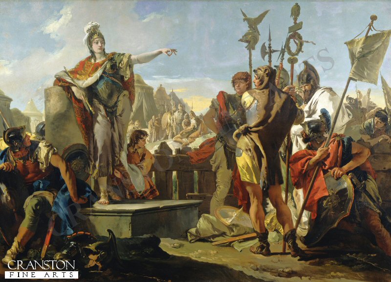 Queen Zenobia Addressing Her Soldiers by Giovanni Battista Tiepolo (PC)