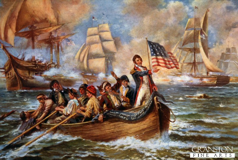 The Battle of Lake Erie by Edward Percy Moran