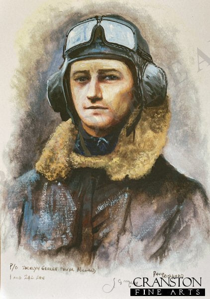 Portrait of Pilot Officer Jocelyn G P Millard, 1 and 242 Sqn by David Pritchard