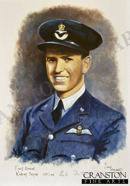Portrait of Pilot Officer Robert Foster, 605 Sqn by David Pritchard