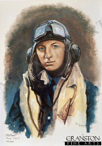 Portrait of Sergeant Pilot Tony Iveson by David Pritchard