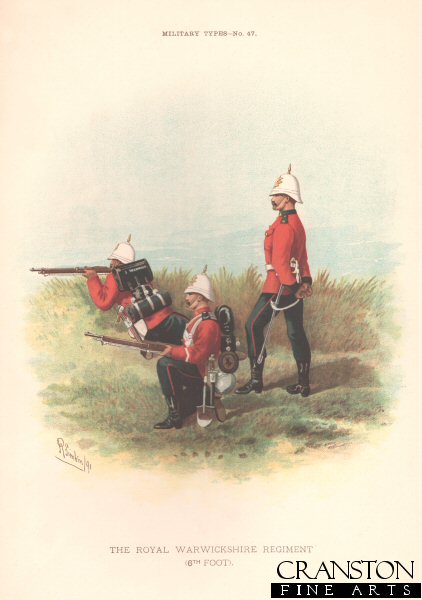 Royal Warwickshire Regiment (6th Foot) by Richard Simkin (P)