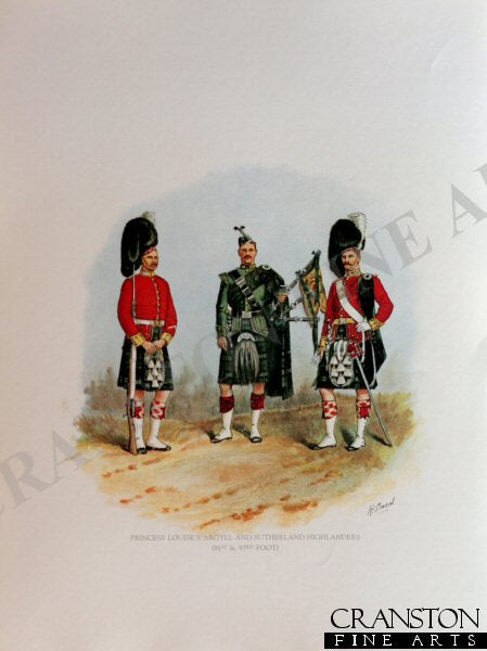 Argyll and Sutherland Highlanders by Richard Simkin. (P)