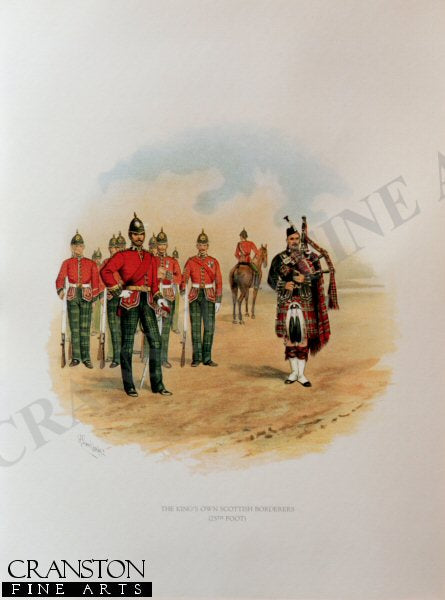 Kings Own Scottish Borderers by Richard Simkin. (P)