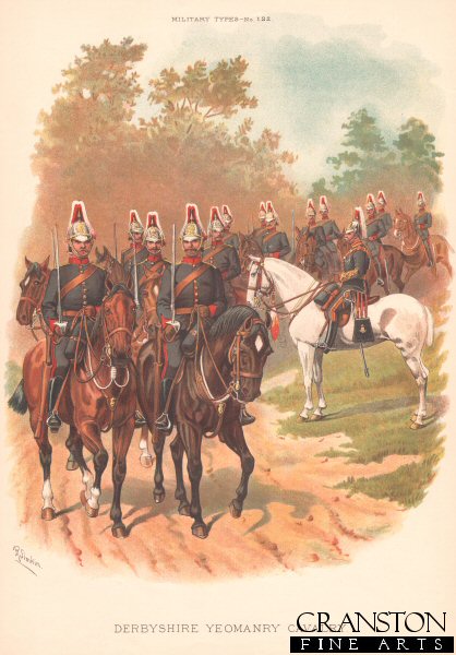 Derbyshire Yeomanry by Richard Simkin (P)