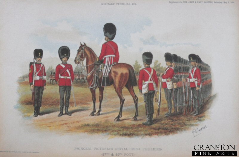 Princess Victoria's The Royal Irish Fusiliers by Richard Simkin (P)