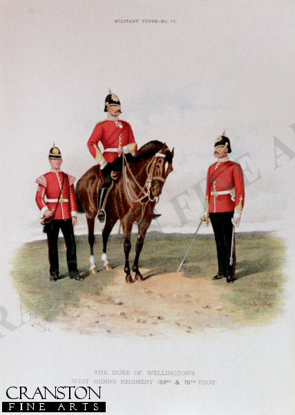 Duke of Wellington's West Riding Regiment by Richard Simkin (P)