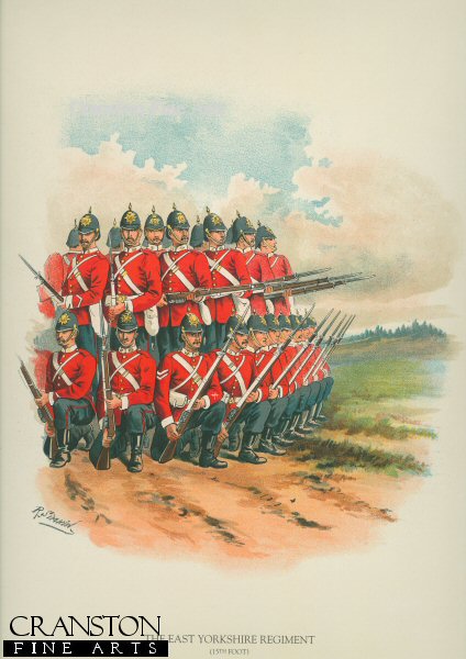 East Yorkshire Regiment (15th foot) by Richard Simkin. (P)