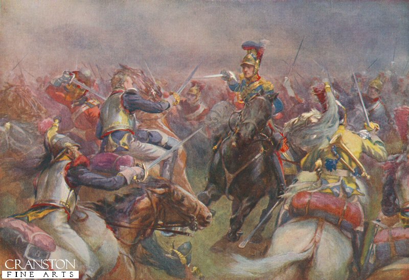 The Charge of the Heavy Brigade Against the Cuirassiers at Waterloo by Christopher Clark