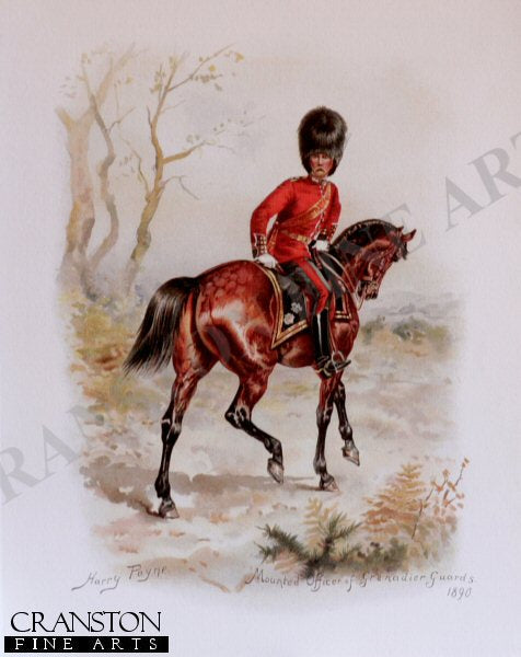Mounted Officer of Grenadier Guards 1890 by Harry Payne.