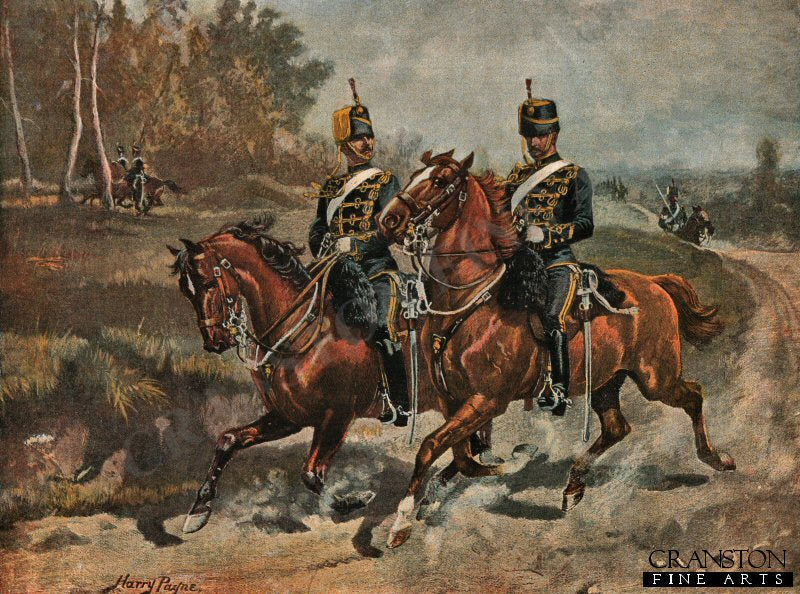 The 4th (Queen's Own) Hussars in Review Order : Reconnoitring by Harry Payne.