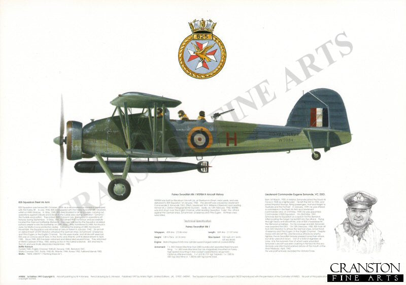 Fairey Swordfish Mk I W5984 H. by M A Kinnear.