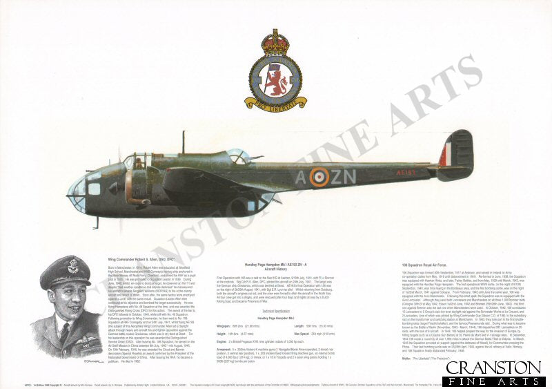 Handley Page Hampden Mk I AE193 ZN-A. by M A Kinnear.