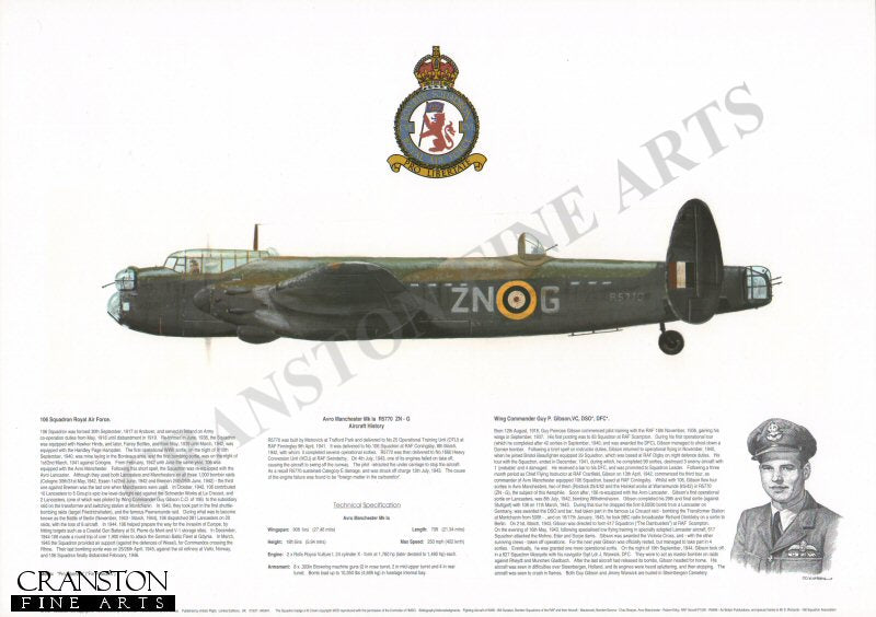 Avro Manchester Mk Ia R5770 ZN - G. by M A Kinnear.