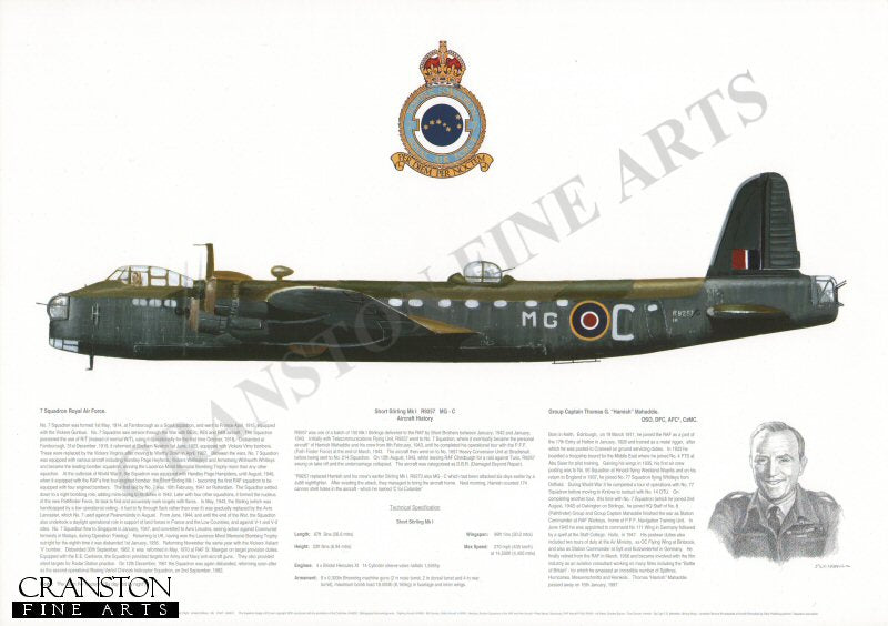 Short Stirling MkI R9257 MG - C. by M A Kinnear.