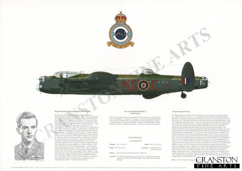Avro Lancaster Mk III ND845 MG-C. by M A Kinnear.