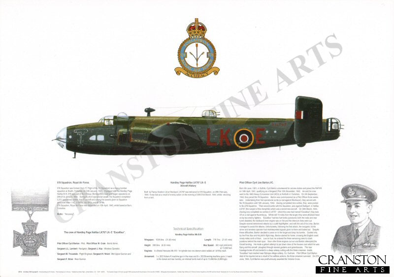 Handley Page Halifax LK797 LK-E. by M A Kinnear.