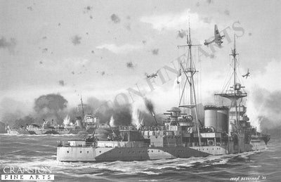HMS Coventry by Ivan Berryman.