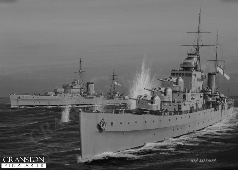 HMS Naiad by Ivan Berryman. (B)