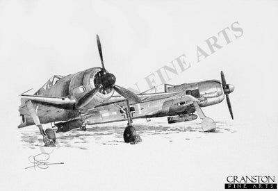 Fw190F Fighters - Winter 1943 by Ivan Berryman.