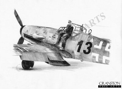 Gunther Rall by Ivan Berryman. (B)