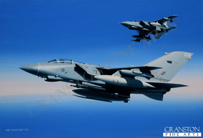Destination: Libya.  Tornado GR.4s of 9 Squadron by Ivan Berryman.