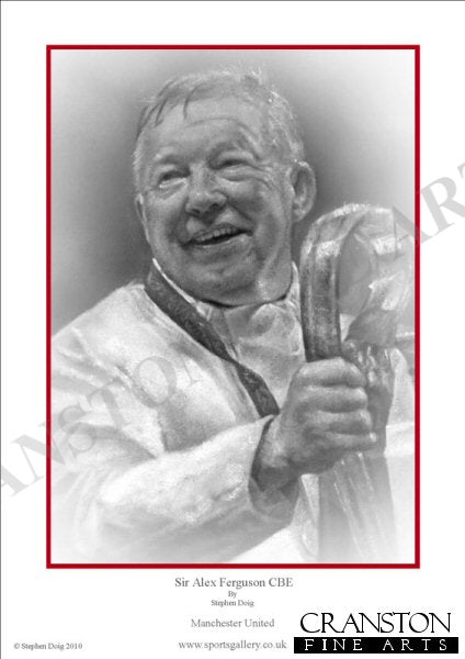 Sir Alex Ferguson CBE - European Glory by Stephen Doig.