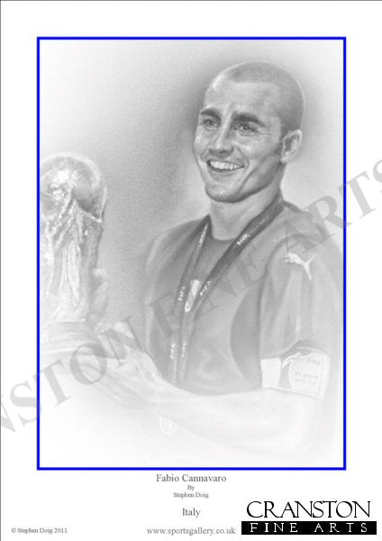 Fabio Cannavaro - World Cup Winner 2006 by Stephen Doig.