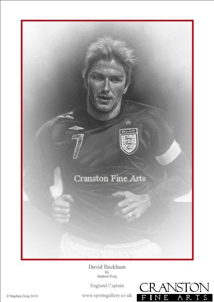 David Beckham - England Captain by Stephen Doig.