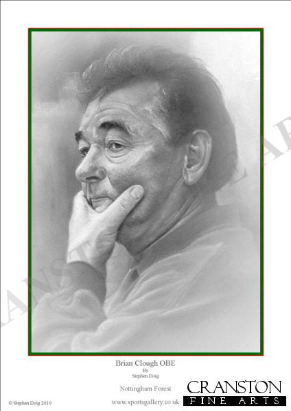 Brian Clough OBE by Stephen Doig.