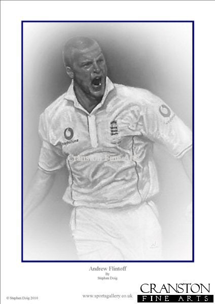 Andrew Flintoff by Stephen Doig.