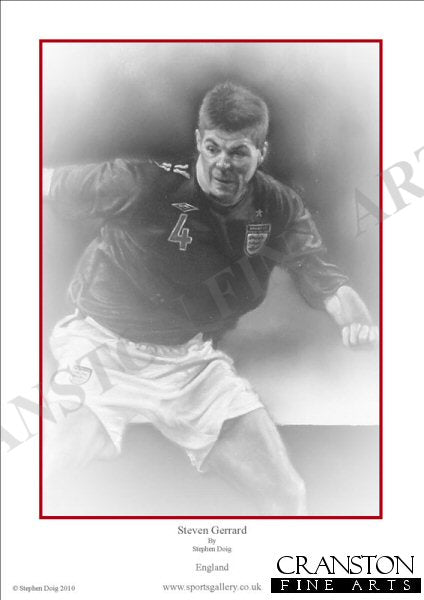 Steven Gerrard - England by Stephen Doig.