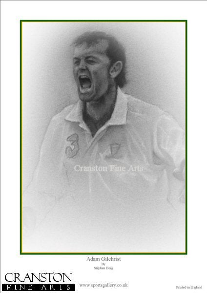 Adam Gilchrist by Stephen Doig.