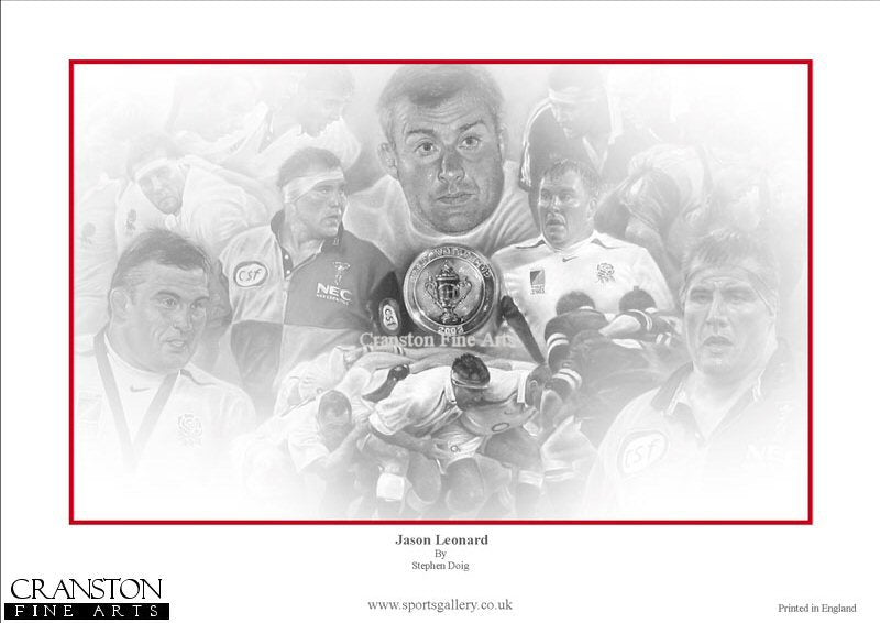 Jason Leonard - England and Harlequins by Stephen Doig.