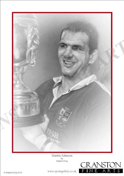 Martin Johnson - The Lions by Stephen Doig.