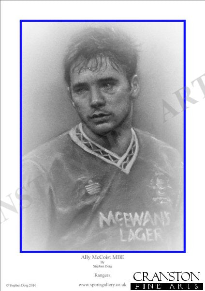 Ally McCoist MBE - Rangers by Stephen Doig.