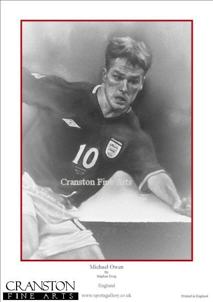 Michael Owen - England by Stephen Doig.