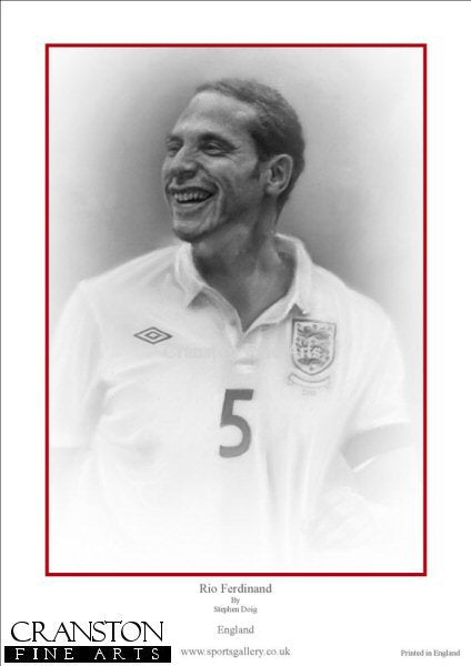 Rio Ferdinand - England by Stephen Doig.