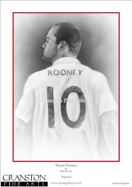 Wayne Rooney - England by Stephen Doig.