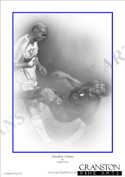 Zinedine Zidane by Stephen Doig.