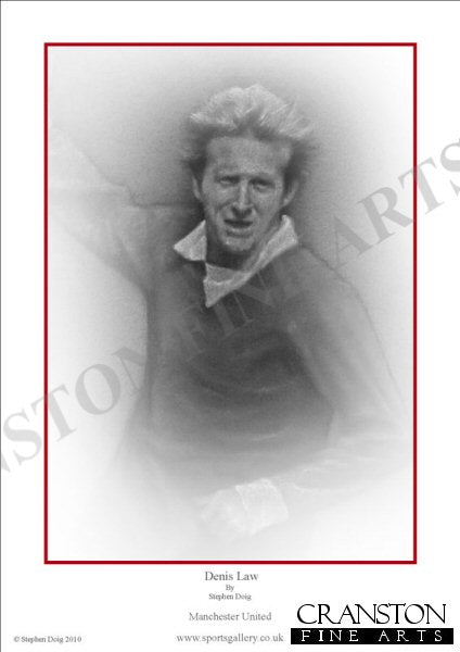 Denis Law - Manchester United by Stephen Doig.