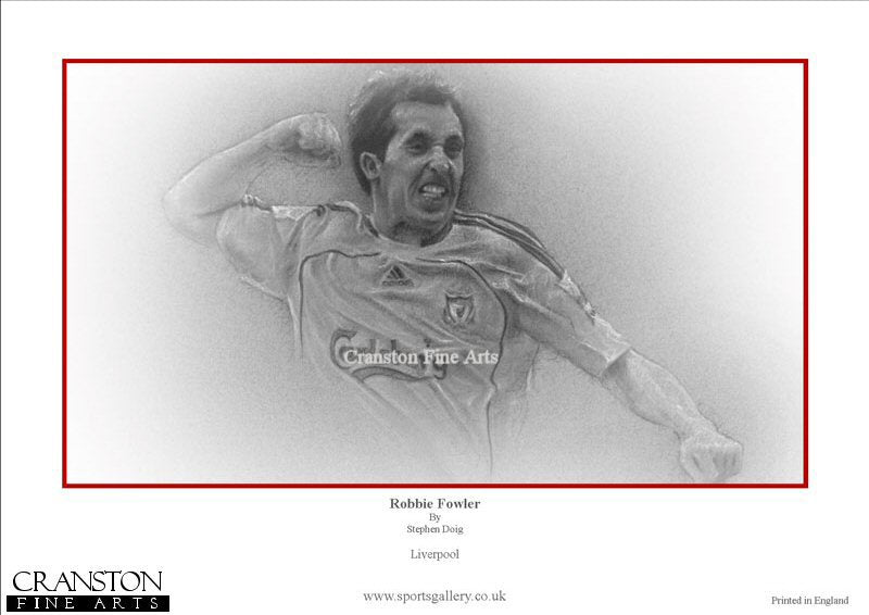 Robbie Fowler - Liverpool by Stephen Doig.