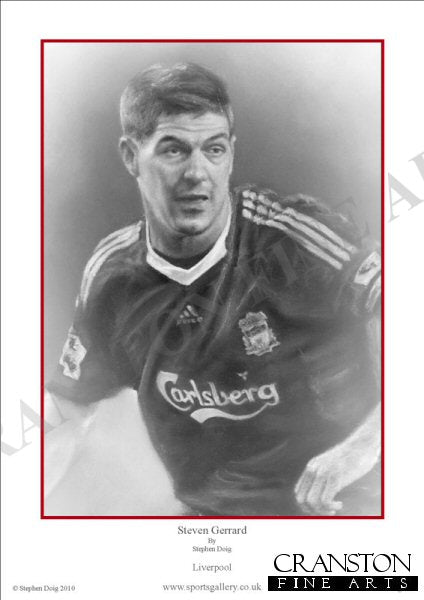 Steven Gerrard - Liverpool by Stephen Doig.