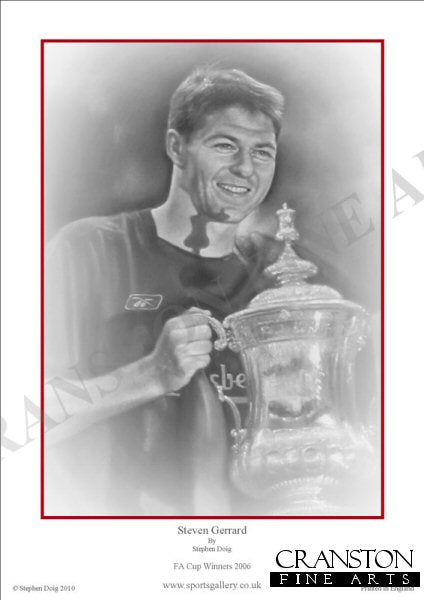 Liverpool - FA Cup Winners 2006 - Steven Gerrard by Stephen Doig.