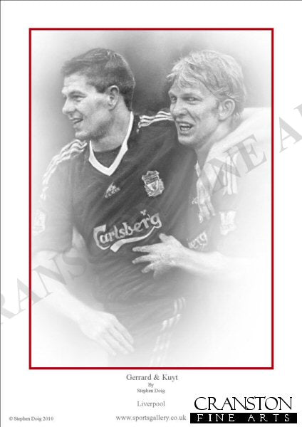 Gerrard and Kuyt - Liverpool by Stephen Doig.