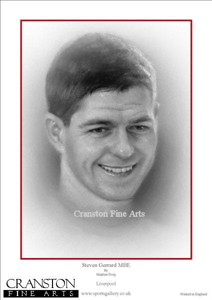 Steven Gerrard MBE by Stephen Doig.