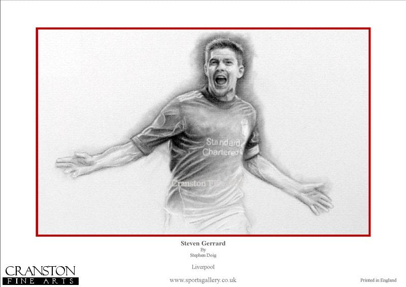 Steven Gerrard - Liverpool Legend by Stephen Doig.