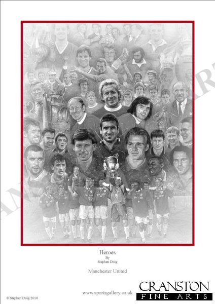 Manchester United Heroes by Stephen Doig.